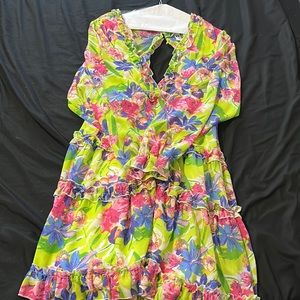 Large floral dress